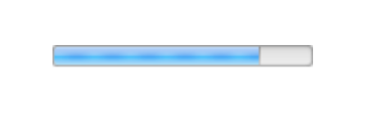 Określony stan paska postępu w Chrome 29 na Mac OS 10.8