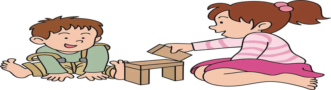 Dzieci bawiące się klockami