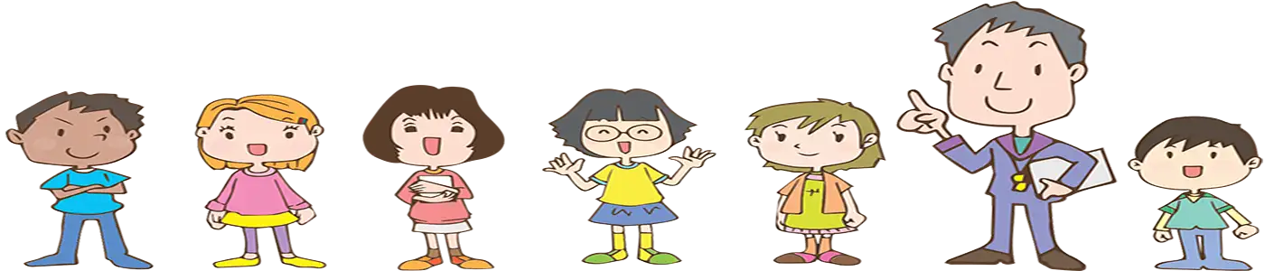 Nauczyciel z dziećmi