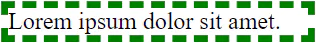 Efekt użycia własności CSS border