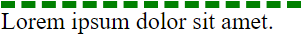 Efekt użycia własności CSS border-top-color
