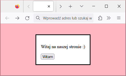 Efekt użycia pseudoelementu CSS ::backdrop