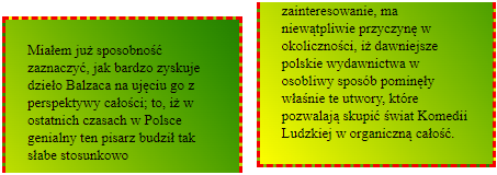 Efekt własności box-decoration-break o wartości domyślnej slice